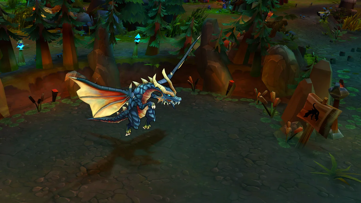 League of Legends Dragon pit on Summoner's Rift (screenshot)