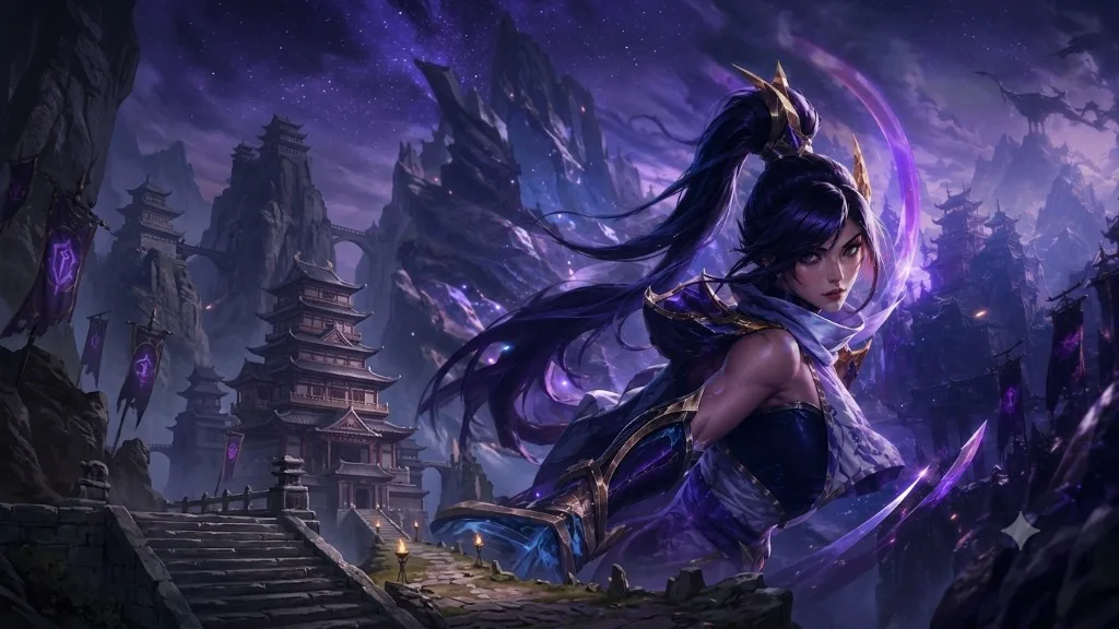League of Legends champion artwork on Summoner's Rift (screenshot)